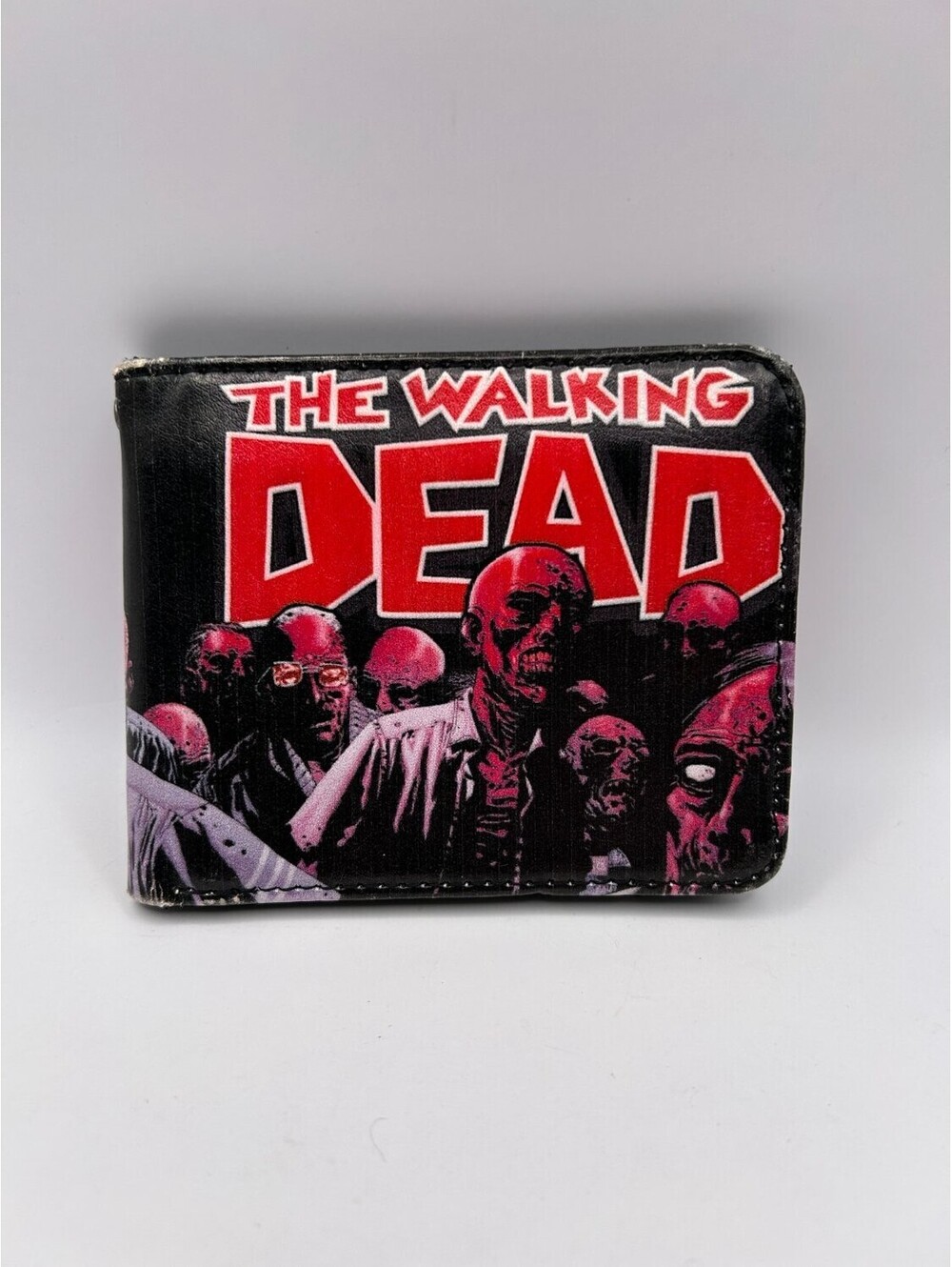 Rock Rebel The Walking Dead Comic Zombie Bifold Wallet Black Mens Credit Card